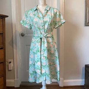 Hill House Floral Button-Down Dress
